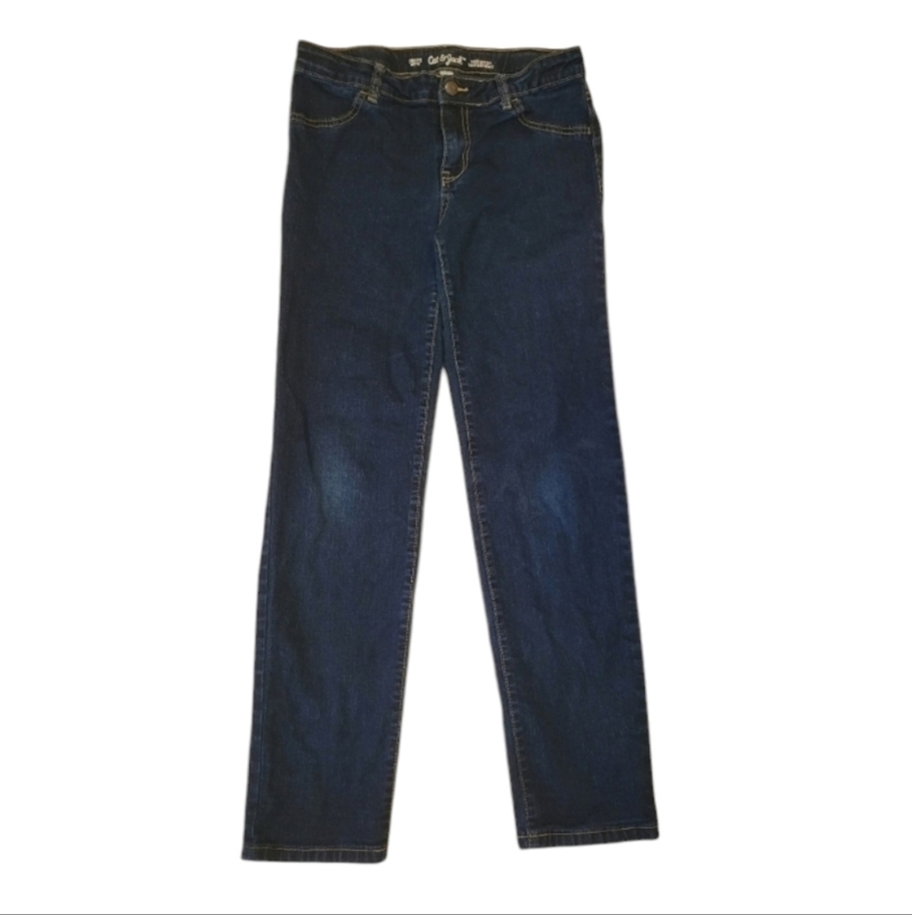 Cat & Jack super stretch straight leg girls jeans Size 14